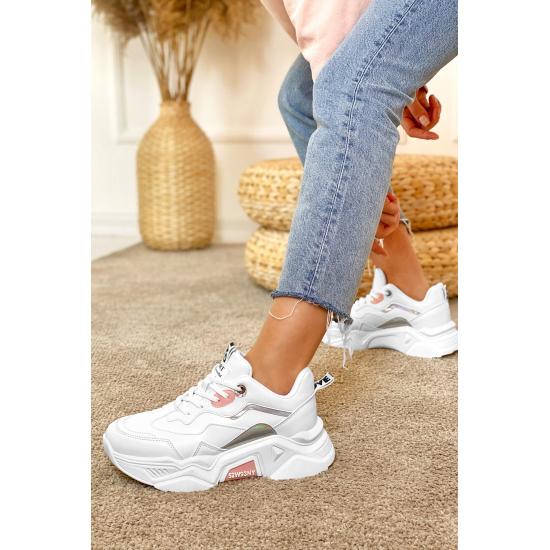 Shoes and Sandals Polyurethane, Non-Slip, Soft, Lightweight and Orthopedic Sole Women's Blue White Sneaker