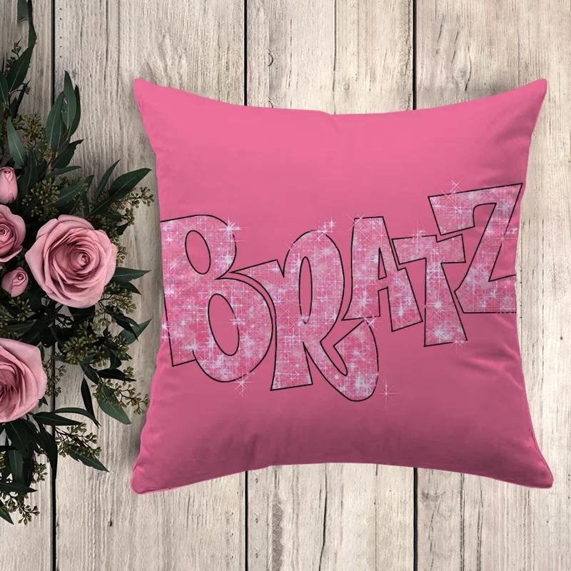 

Аниме Подушка Bratz Angelz Украшение для машины Подушки Домашний декор Декоративные подушки Наволочки Чехол для подушки 45x45 Наволочки 50x50 12x12Inch