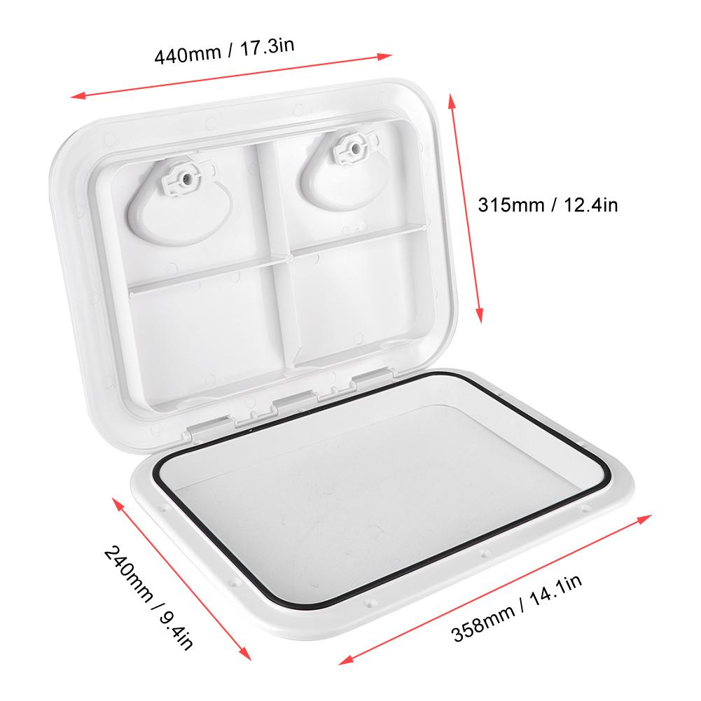 Double Handle Square Deck Access Inspection Cover Anti UV RE 315 440 Marine Boat Yacht Accessory