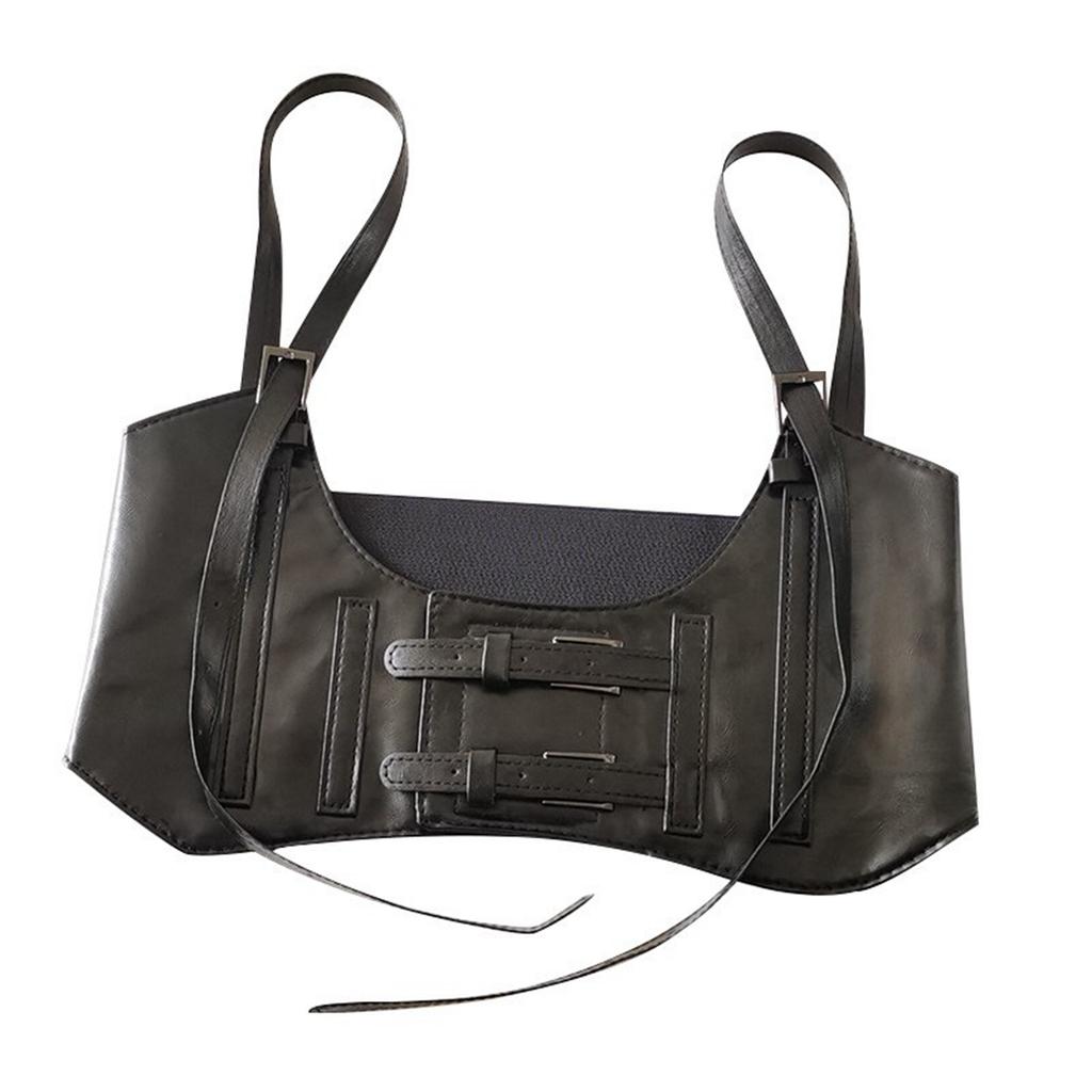 The Fashionable Strap Waist Belt Is Decorated With A Black Punk-style Strap And A Suit Belt For Women's Corset.