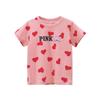 Children's Pure Cotton Printed Short-Sleeved T-Shirt 2026 Summer New Style Kidsren's Clothing Korean Style Girls Cartoon Tops Baby Clothes