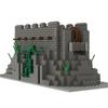 MOC Parts Military Battlefield WW2 Ruins Weapons Fortress Blockhouse Model Building Blocks Army Architecture Bricks Toy Kid Gift