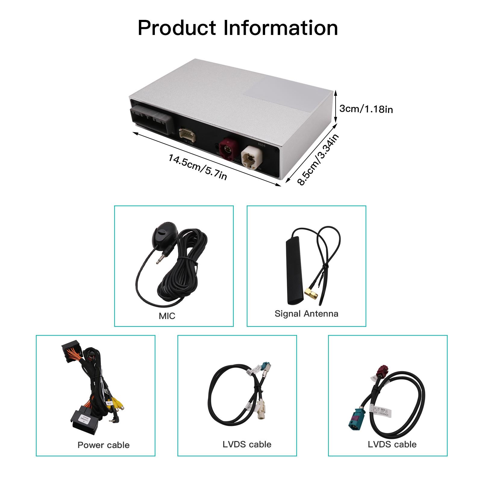 

Беспроводной Carplay Android Auto для Volkswagen Touareg с 8-дюймовым экраном RNS850 2010-2018 Mirroring Car Play AirPlay Multimedia