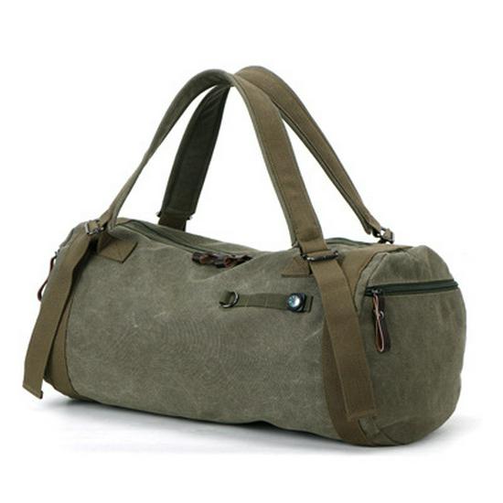 Trendy Unisex Canvas Gym & Travel Backpack - Large Capacity Sports Bag