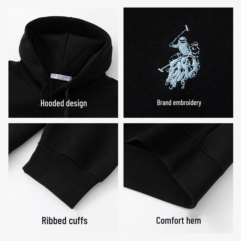 U.S. Polo Assn. Herren Hoodie mit Stickerei