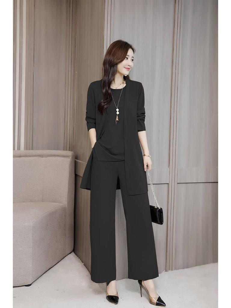 Trendiges dreiteiliges Schlankheitsset für Damen in Übergröße – Frühling/Herbst 2025