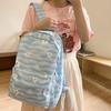 New Elementary Schoolbags for First Grade Girls Junior High School Students Striped Children's Backpacks