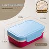 Nordic-Style Stainless Steel Lunch Box with Compartments, Fork, and Spoon - Microwave Safe