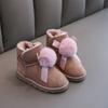 Girl's Fashion Snow Boots Boy's Thick Plush Ankel Warm Winter Boots