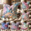 L-Lilly Decor P-Pulitzer Cushion Cover Multi-Scene Pillow Cover for Home & Car - Reversible, Soft & Durable for Daily Use