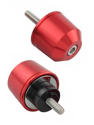 POSH FAITH Motorcycle Supplies Handlebar End Middle Weight Bar End Genuine Handle M6 Type CT125 Hunter Cub Red Honda/Suzuki CB1300SF/SB Etc.