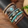 Bohemian DIY Beaded Bracelet for Women Handmade Turquoise Stone Jewelry Fashion Boho Chic Adjustable Anklet