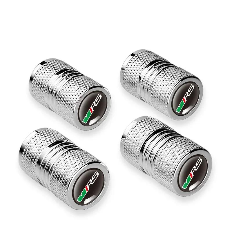 

4Pcs/lot Car Tire Wheel Valve Caps Tyre Rim Stem Covers For Skoda VRS Octavia Kamiq Yeti RS Superb Fabia Rapid Accessories