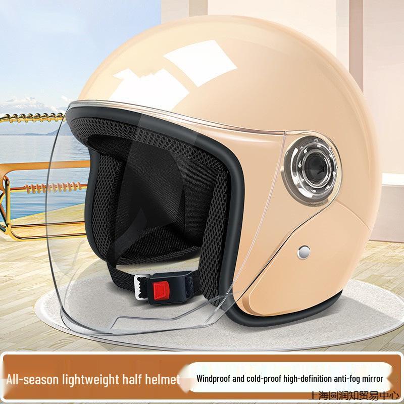 Universal Electric Scooter & Motorcycle Helmet - All-Season, UV Protection, Unisex Design