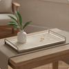 Furred Decorative Storage Tray Metal Finish Frame with SoftLining Lining LowProfile for