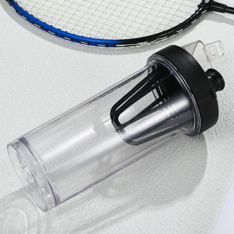 

Protein Powder Shaker Cup, Fitness Shaker Cup, Printable Plastic Cup with Filter Screen 400ml чорний/білий