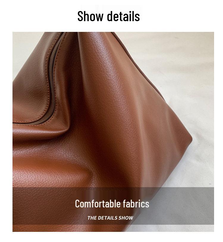 Women's Black Large Capacity Shoulder/Crossbody Bag - Autumn/Winter 2022 Fashion, Casual Versatile Tote for Commute