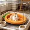 Warm Carrot Shaped Bunny Mat Soft Breathable Cute Sofa Mat for Pet Small Animal Hamster Bunny Puppy Kitty Sleeping Bed Mat