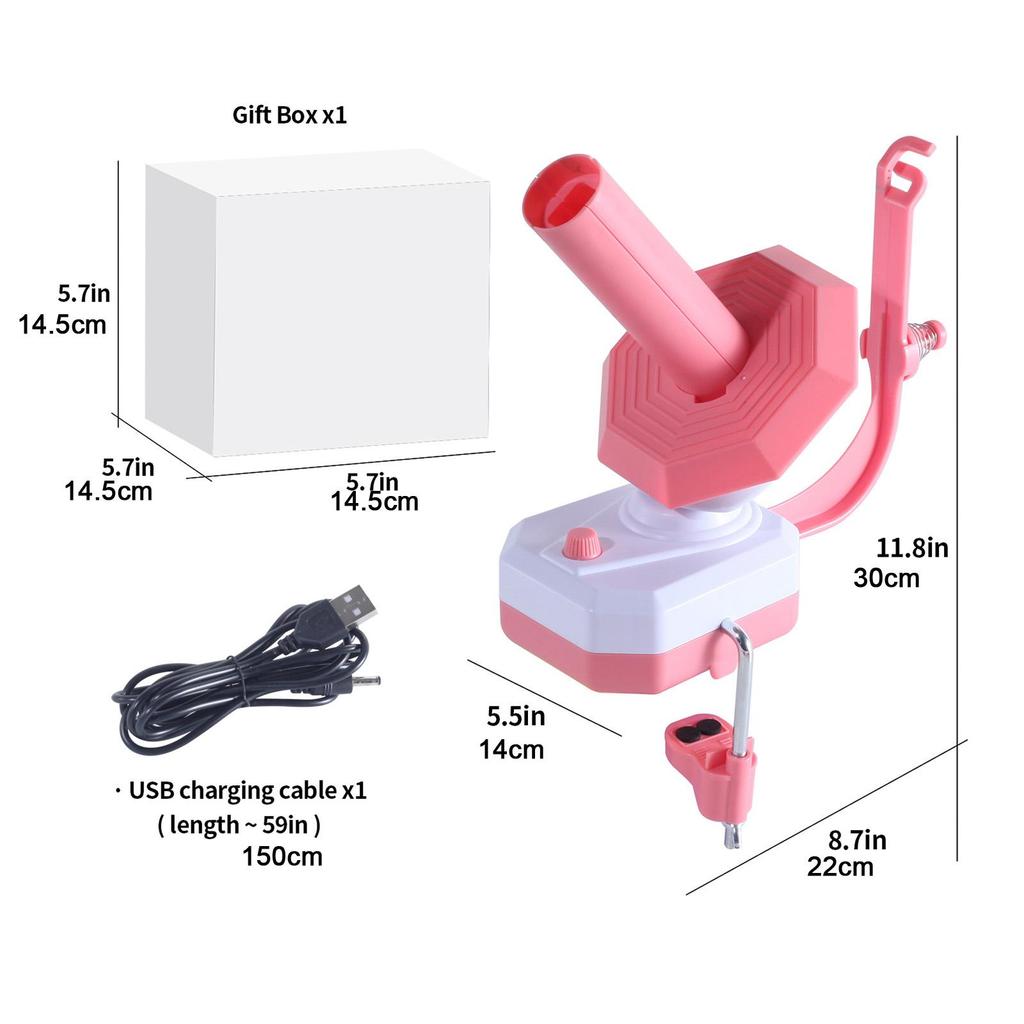Electric Yarn Ball Winder Automatic Yarn Winder Efficiently Easy To Use Thread Winder for Crocheters Knitting Enthusiast
