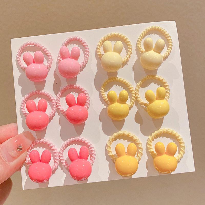 2024 Kid-Friendly Hair Accessories Set - Elastic Cartoon Hair Ties & Ropes for Girls, No-Pain Design