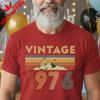 T-shirt Vintage 1976 50° Compleanno Regalo per Lui Classica Retro T-shirt Uomo Festa di Compleanno Regalo Magliette Abbigliamento con Stampa Grafica