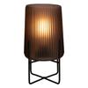 Hestia Battery Operated Glass Lamp With Stand Frosted Coffee 12.5cm x 23cm