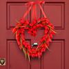 Valentines Day Wreath Pendant Tulips Love Garlands Decoration Proposal Scene Layout Props Valentines Day Garlands Party