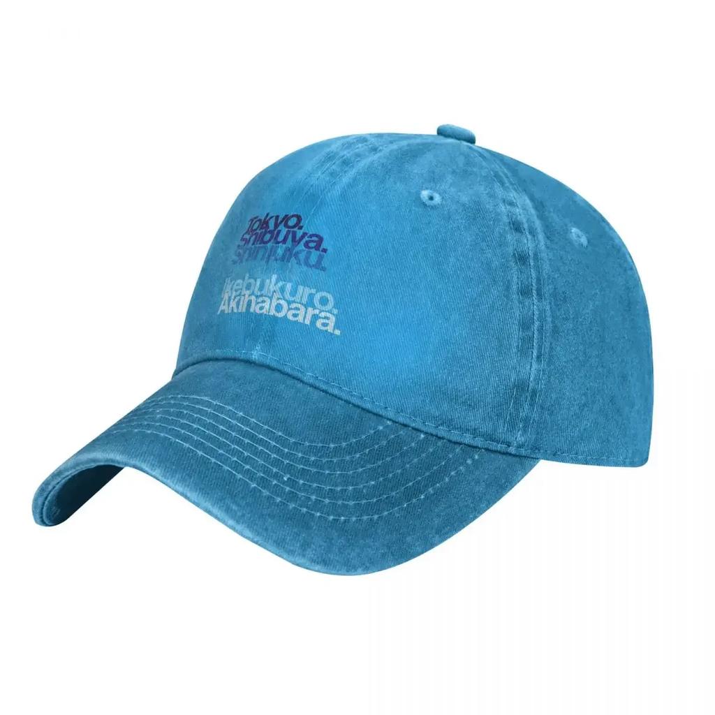 Tokyo Districts (blues) Cowboy Hat Golf Mountaineering Summer Hat Golf Wear Men Women's