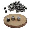 50pcs 10mm Bell End Cap Mesh Kumihimo Cord Tassel DIY Making Black