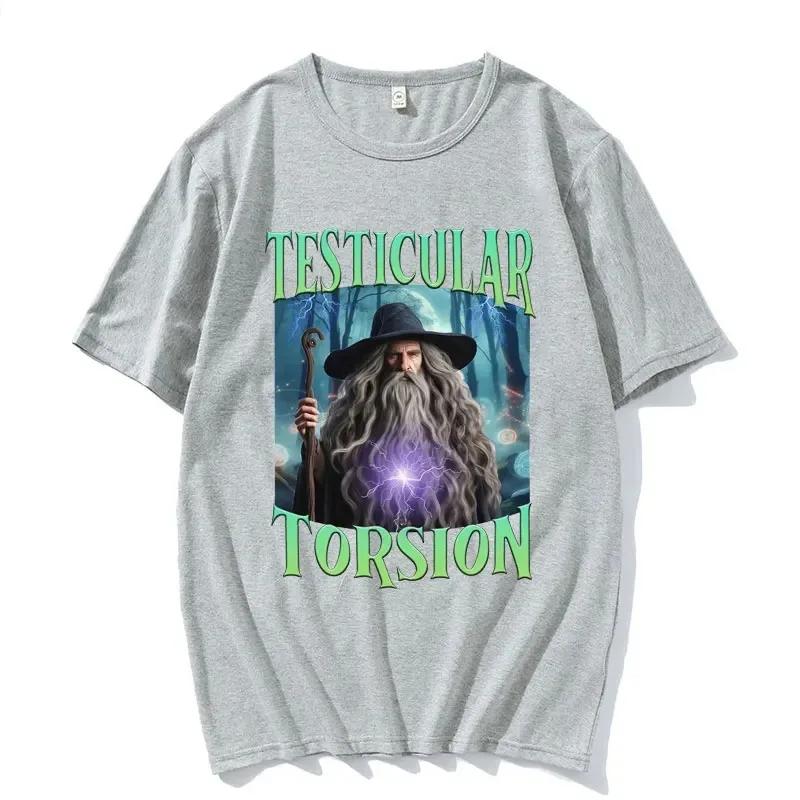 

Футболка Shadow Wizard Funny T Shirt Testicular Torsion Meme Graphic Футболка унисекс женская ретро готика oversize короткий рукав футболка топы 3XL