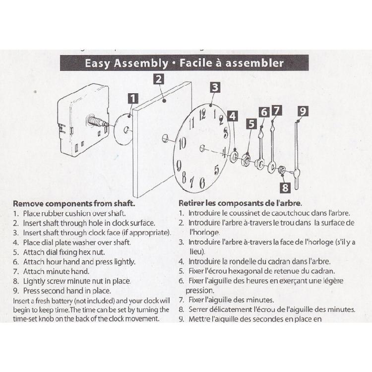 Präzisions-Quarzuhrwerk 450mm Zeiger High-Torque-Uhrwerk für Übergröße