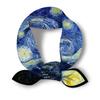 POBING Twill Silk Scarf Woman Van Gogh Print Square Scarves Wraps Bandana Small Hijabs Foulards Tie Headband Neckerchief 53CM
