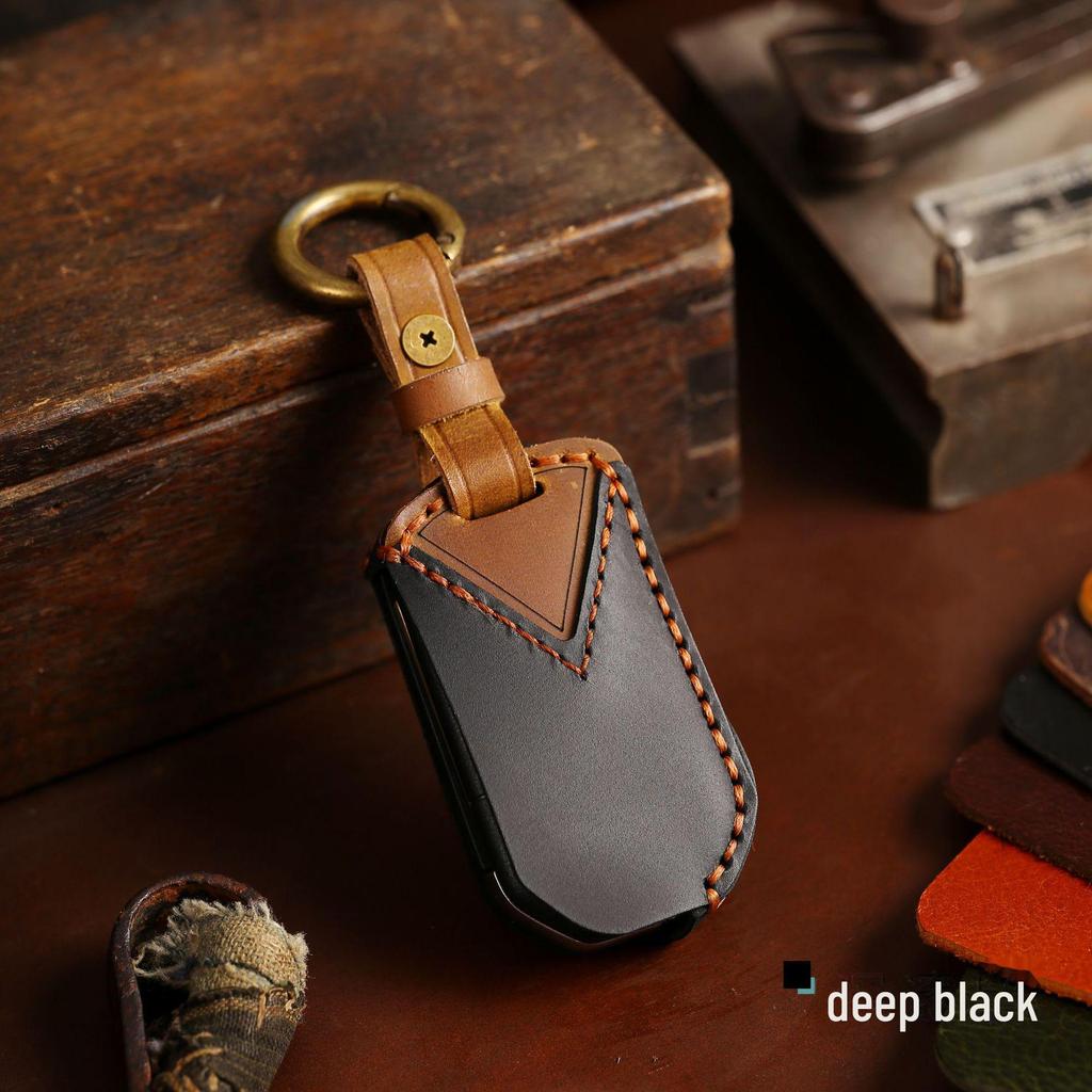 Ręcznie robione skórzane składane etui na klucze do kluczy Honda