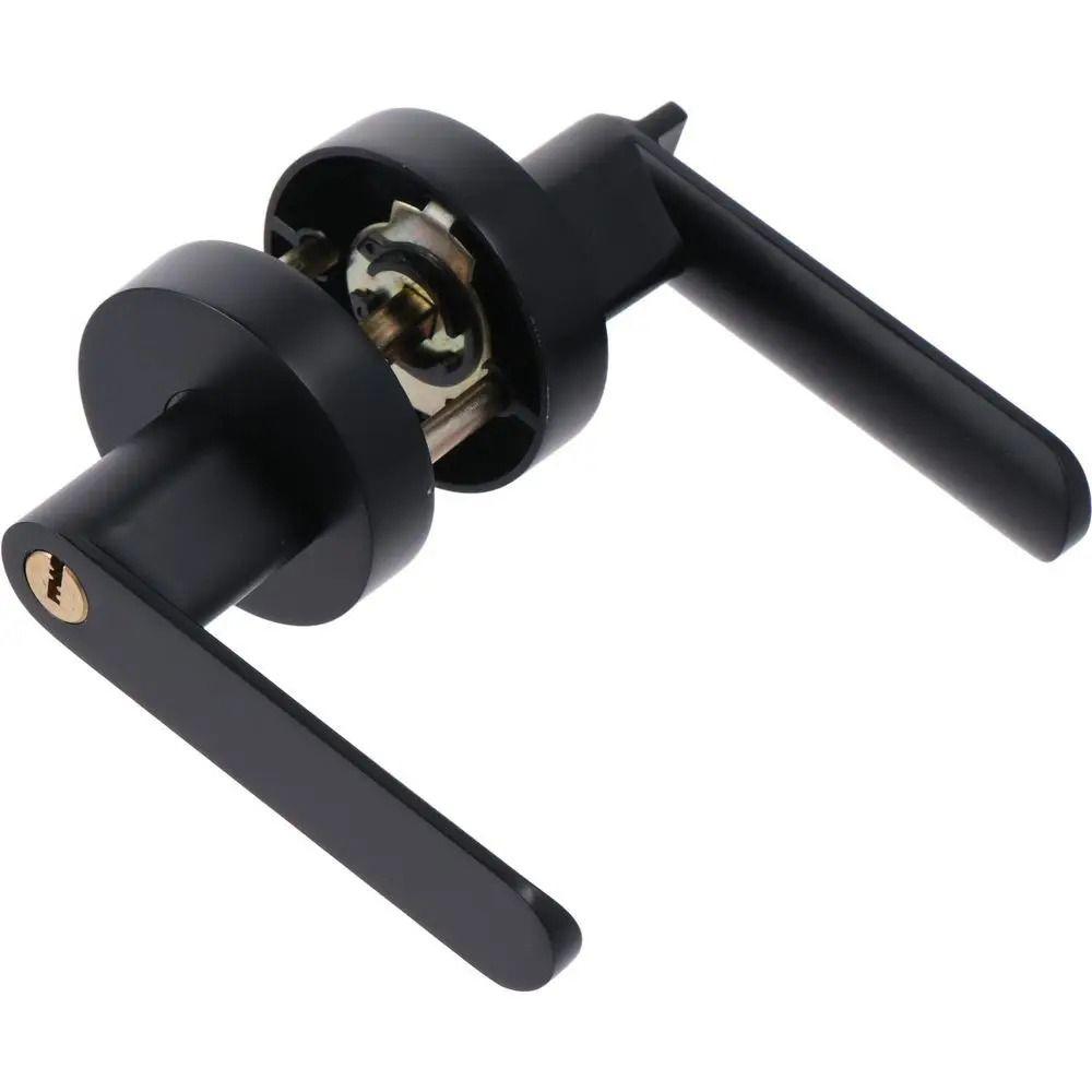 1Set Aluminum Alloy Knob Lock Three-Pole Spherical Keyed Locks Durable Door Handle Lock