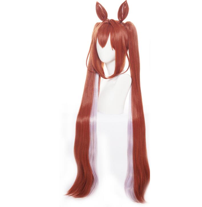 

100 см аниме Uma Musume Pretty Derby косплей парик Daiwa Scarle косплей парик головные уборы коричневые синтетические волосы термостойкие 100cm коричневый
