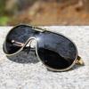 2026 New Retro Oval Metal Frame Sunglasses Trendy Street Style Shades Unisex Outdoor Travel Fishing UV Protection Eyewear