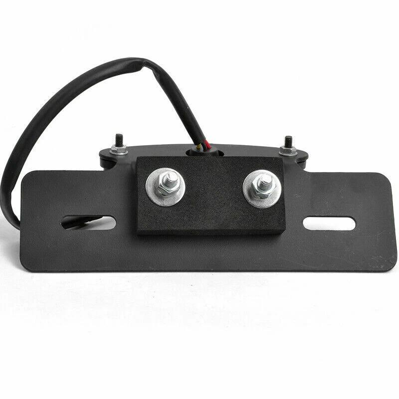 Motorcycle Chrome Integrated 12V LED Light Tail Brake Rear Brake License Plate Mount For Honda Cafe Racer