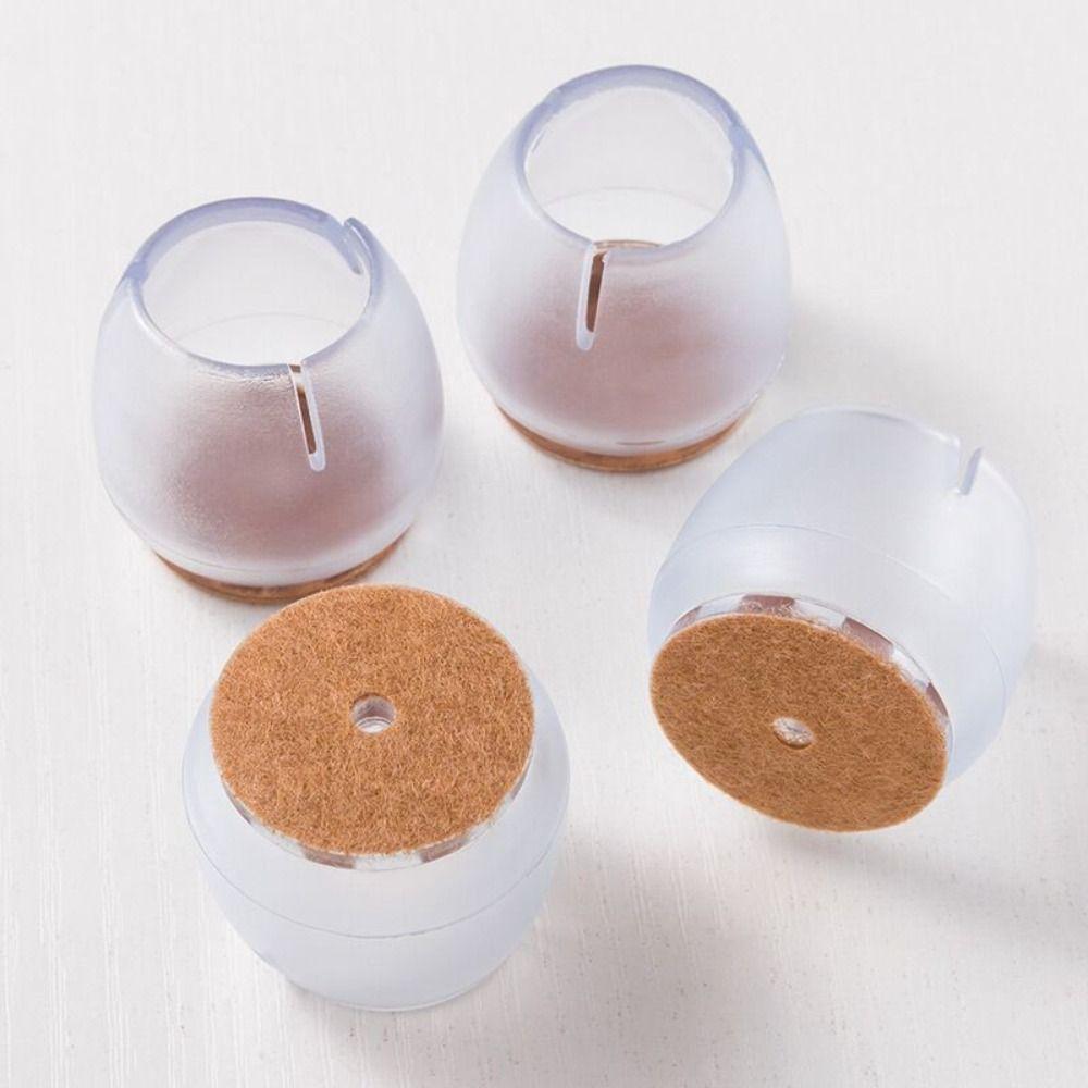 16PCS Non-Slip Round Chair Pads Silent Chair Foot Cover Durable Chair Leg Caps  Table Covers