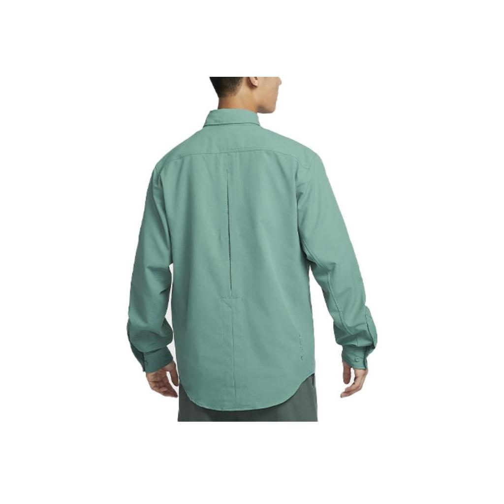 Nike ACG Dry Fit UV Devastation Trail Solid Color Multi-Pocket Casual Stretch Breathable Sun Protection Quick-Dry Long Sleeve Shirt DN3937-361