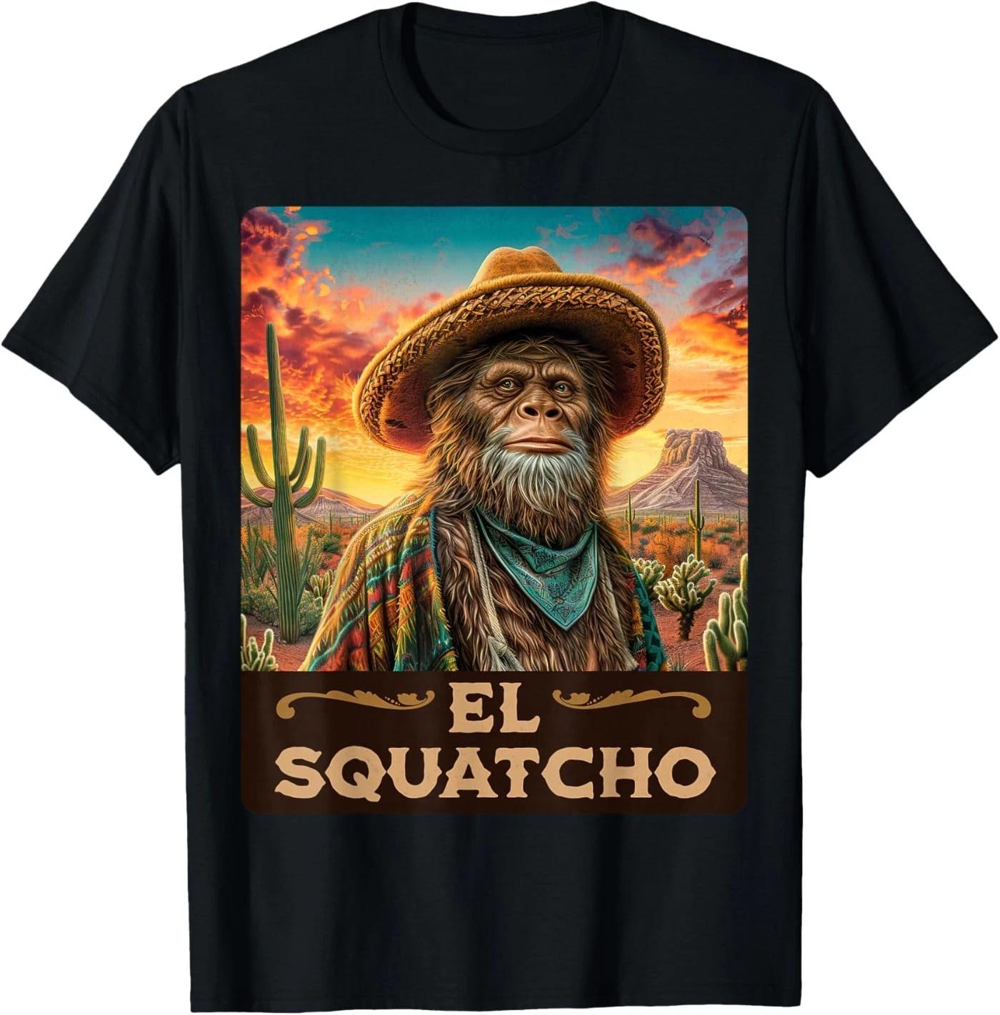 Guardian of The Desert: Bigfoot, Sasquatch, and El Squatcho T-Shirt 4XL