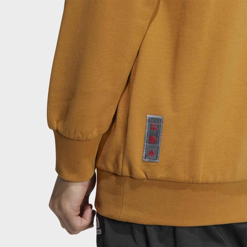 Adidas Cny Gfx Hoodie With Embroidered Pattern Men Tops Light-Brown HI3285