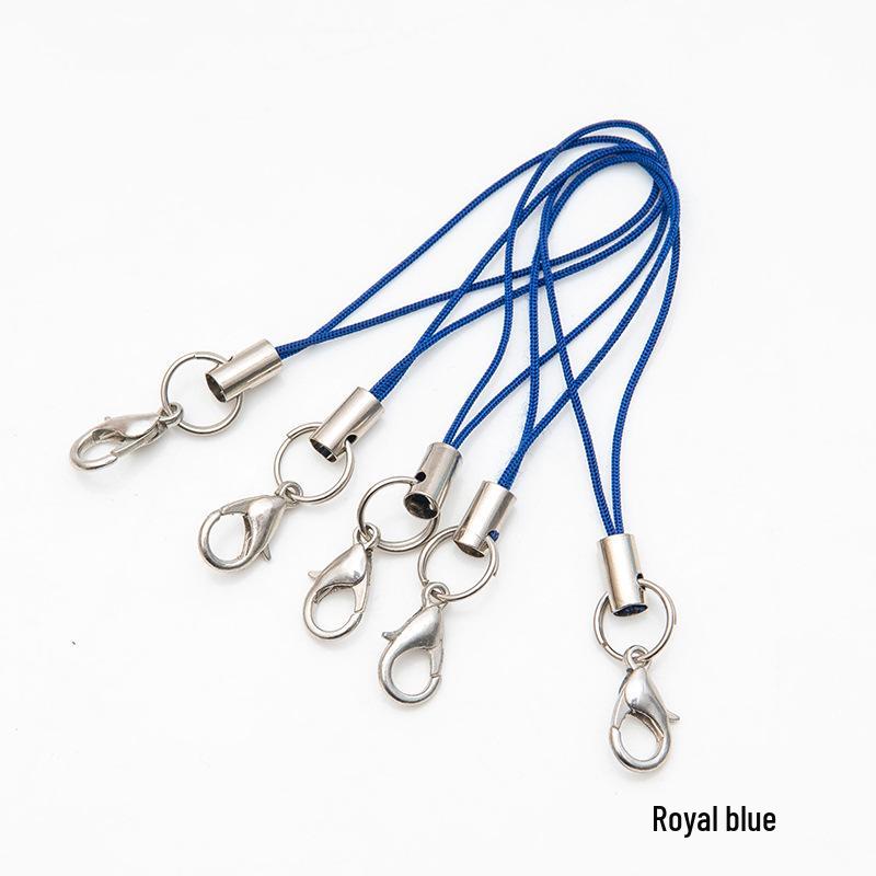 Разноцветный DIY двойное кольцо застежка-карабин ремешок для телефона