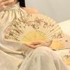 Chinese Retro Hand Fan Vintage Folding Fans Japanese Bamboo Fans Decorative Dancing Fan Photo Props Art Crafts Gifts Home Decor