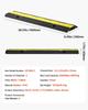 Cable Protector Ramp, 9,979 Kg/axle Capacity, 2 Channel Heavy Duty Rubber Cord Hose Wire Cover, 32 X 31 Mm Channel, Traffic Speed Bump with Flip-Open