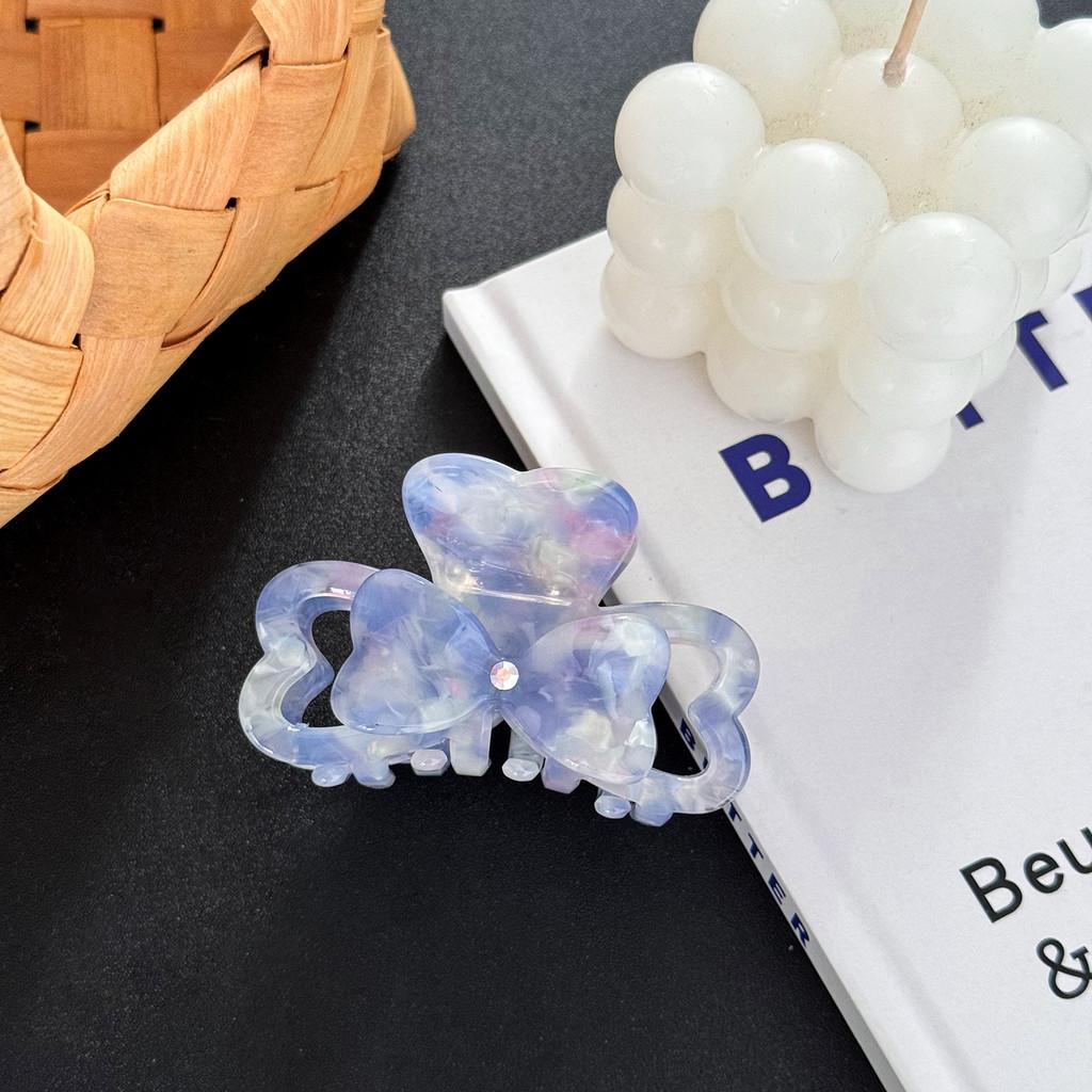 Premium France Heart Shaped Acetate Hair Claw Clip Stylish Fashion Accessory For Women