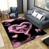 Pink bowknot Carpet Rug for Living Room Bedroom Home Sofa Decoration,Kids play Non-slip Floor Mat