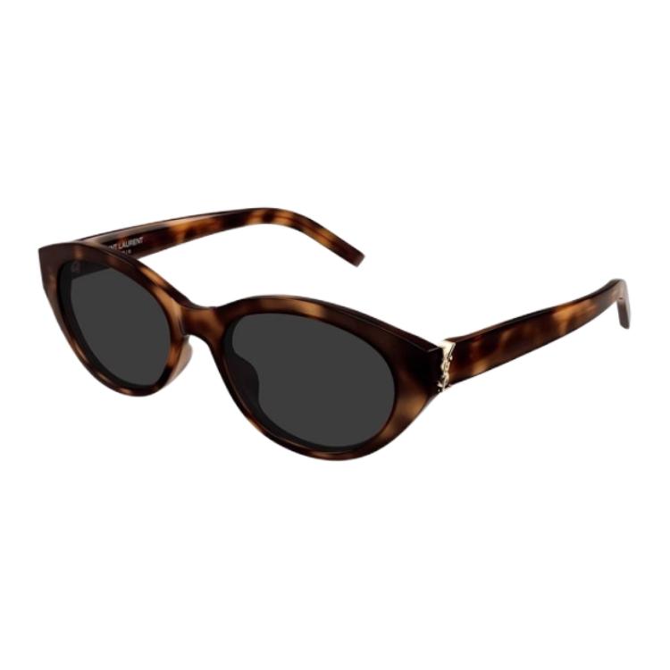 Saint Laurent Classic Logo Irregular Frame Sunglasses Unisex Sunglasses Tortoise M148/F003