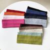 Solid Color Korean Wide Headband Stretchy Knit Hair Sweatband for Women Makeup Gym Yoga Running Fashion Accessory