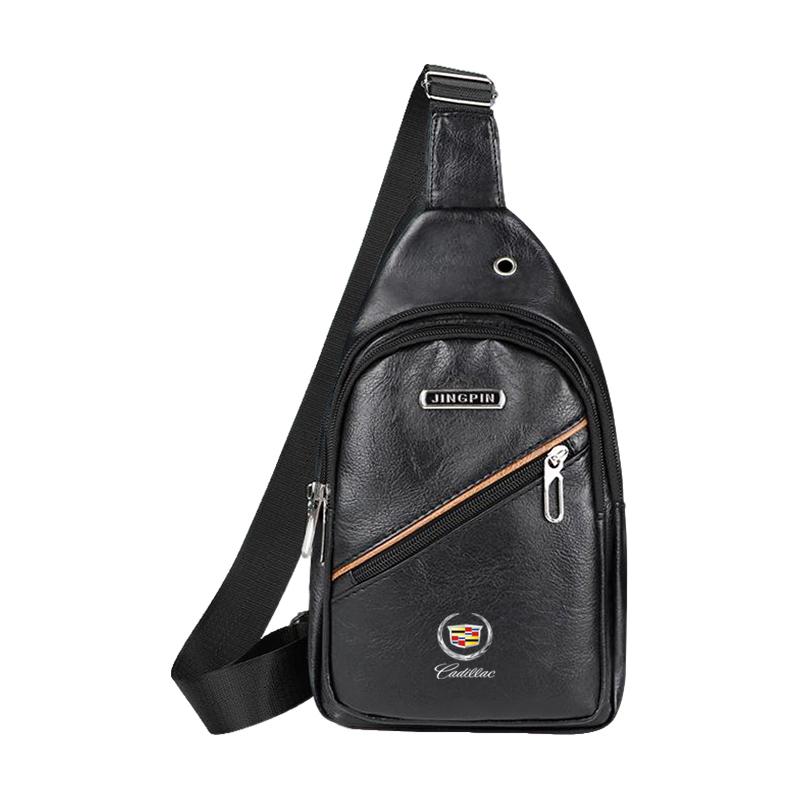1pc Car Small Backpack Single Shoulder Crossbody Bag One-shoulder Messenger Bag For Cadillac XT5 XT6 ATS XTS SRX XT4 CT5 CT6