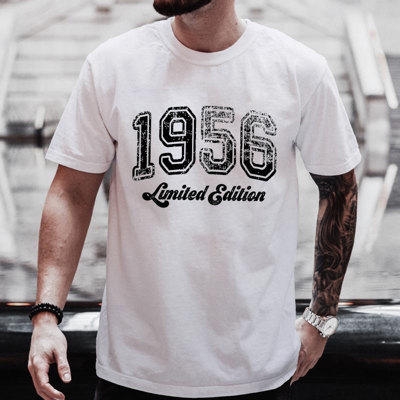 Vintage 1956 Birthday TShirt Birthday Shirt Funny Retro Limited Edition Tee Tshirt for Unisex Tee Tops Short Sleeve Unisexs Clothing